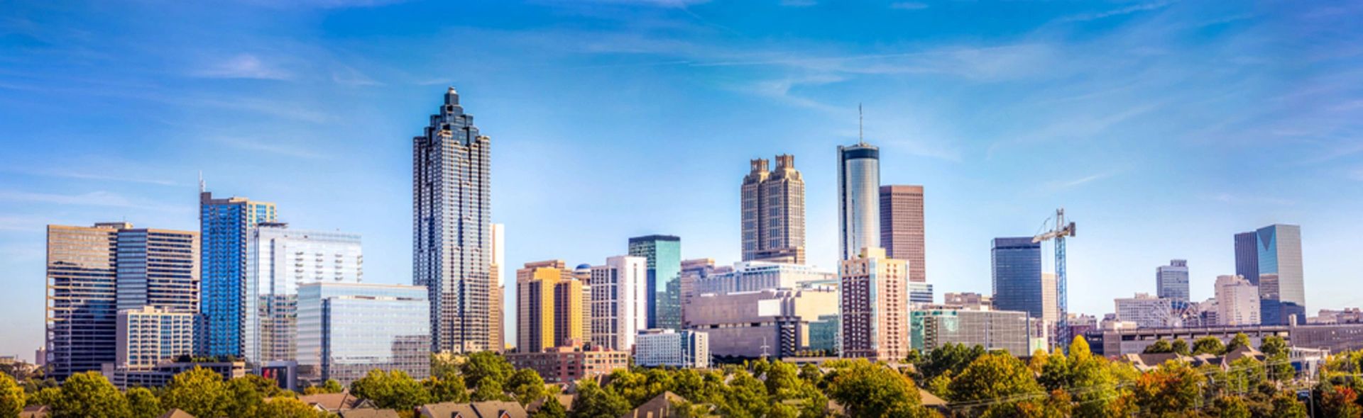 The downtown Atlanta skyline